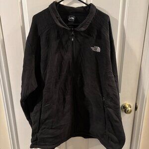The North Face Men's Black Fleece Zip-up Jacket ~ XXXL